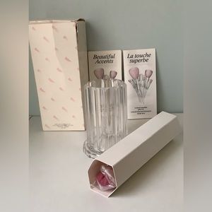 NIB Acrylic Cosmetics holder & Brushes 9 piece SET